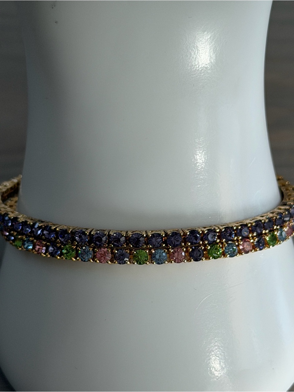 Set of 2 Joan Rivers  Crystal Tennis Bracelet